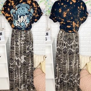 Show Me Your Mumu Princess Ariel Snake Maxi Skirt